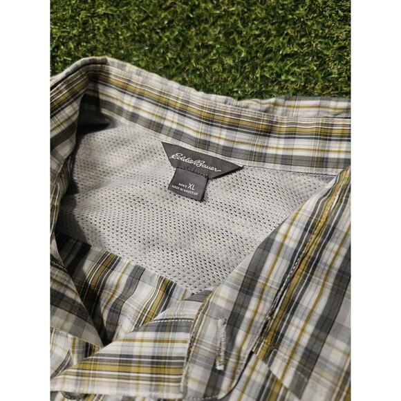 Eddie Bauer Mens Shirt XL Long Sleeve Button Front Vented Hiking Fishing - Picture 3 of 7